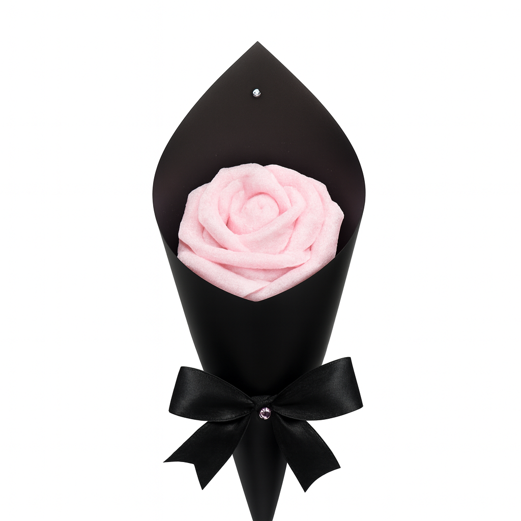 Une rose éternelle pailletée