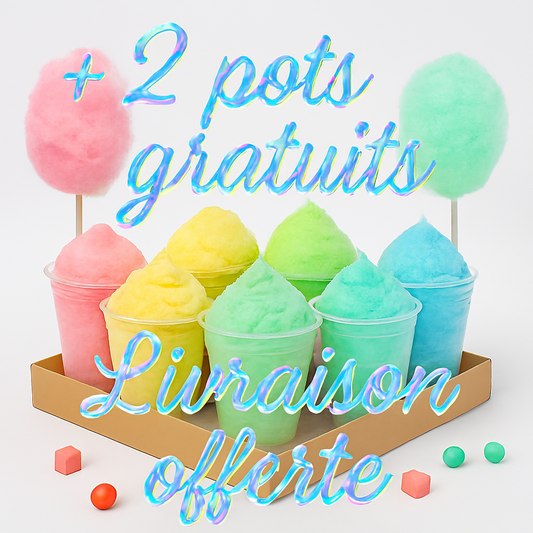 Box de 10 pots (2 pots + 200g bonbons offerts 🎁)
